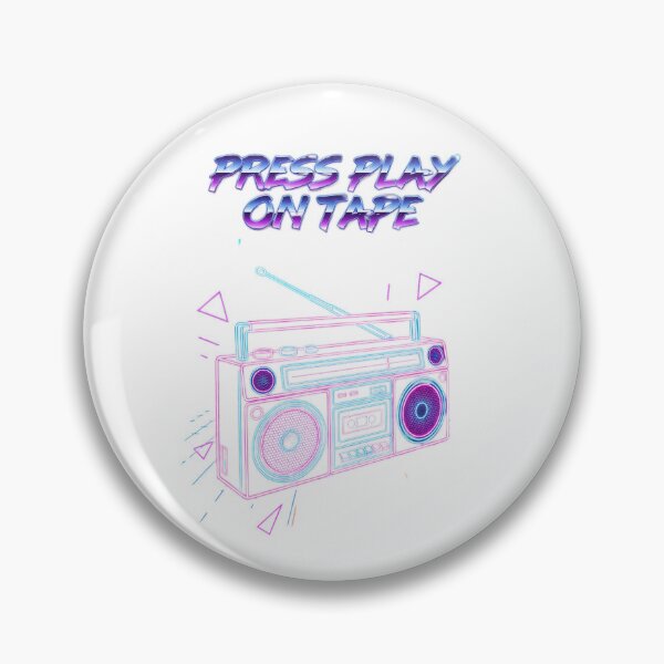Item preview, Press Play On Tape Retro Boom Box designed and sold by Quillway.