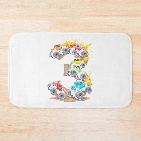Item preview, Three Year Old Monster Truck Birthday Bash By Merch, Limited Edition, Perfect Gift For You And Frie designed and sold by Shelby Hines.