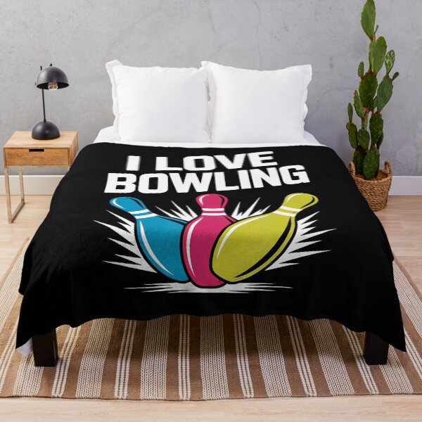 Item preview, I Love Bowling Colorful Pins Fun designed and sold by MavisJoseph.