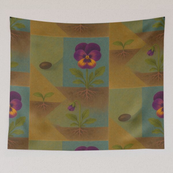Item preview, The Life Cycle of a Pansy designed and sold by Artprint-By-Bri.