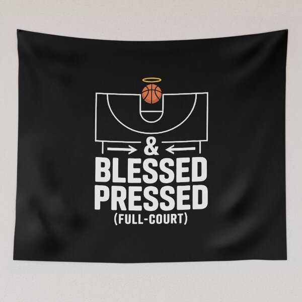 Item preview, And Blessed Pressed Full Court Basketball Faith designed and sold by KellyJudith.