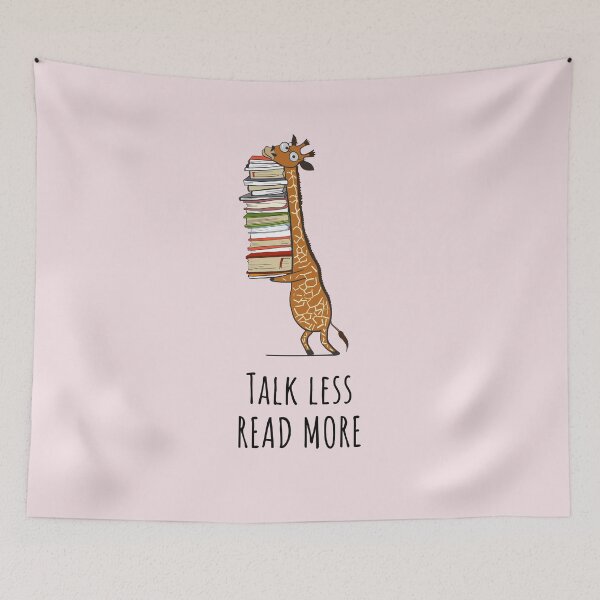 Item preview, Funny Giraffe Holding a Stack of Books - Talk Less Read More - Book Lover Gift, Phones Cases And Other Gift designed and sold by MemWear.