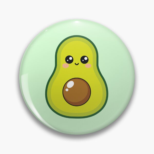 Item preview, Kawaii Avocado - Cute Smiling Avocado Pastel Aesthetic Vegan Gift designed and sold by Mr-Ma-Studio.