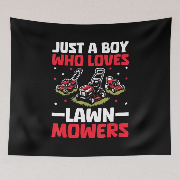 Item preview, Just A Boy Who Loves Lawn Mower Toddlers Farm Mowing Lovers designed and sold by BrandyMartha.