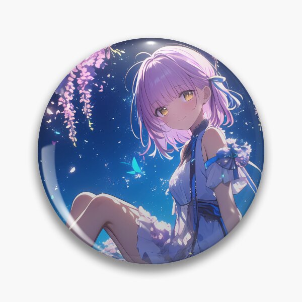 Item preview, Nazuna Nanakusa Call Of The Night Anime Wisteria Moonlit Fantasy Japan Violet Anime Girl designed and sold by CarlosBender.