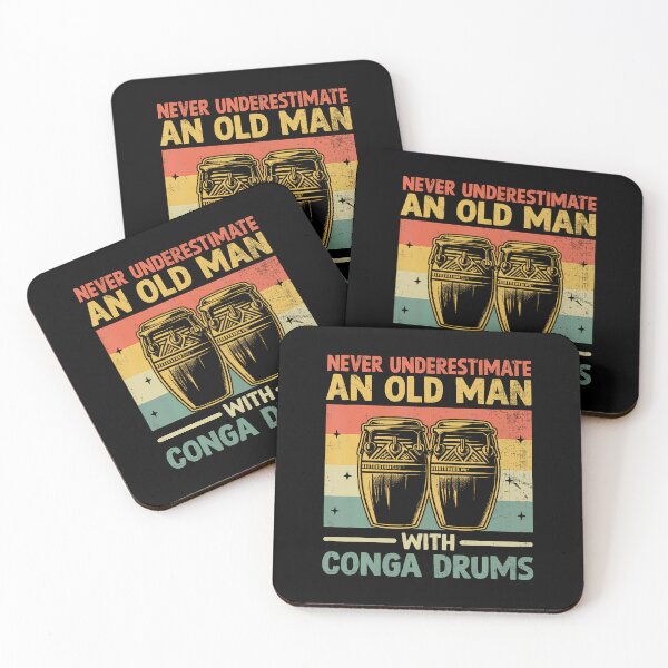Item preview, Never Underestimate An Old Man With Conga Drums Congas designed and sold by AlanaKaren.