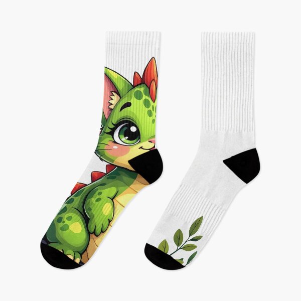 Item preview, cat dino Chubby Green Dino Cat Cute Fantasy Illustration designed and sold by Uglyandcute.