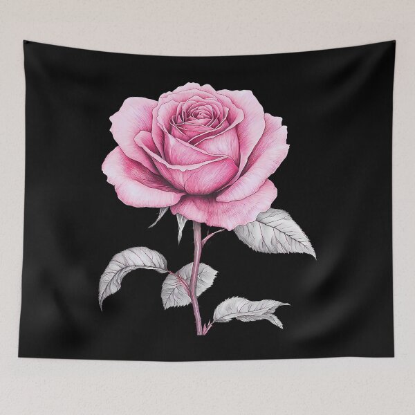 Item preview, Pink Rose Flower Botanist Garden Gardening Flower Rose designed and sold by AlanaKaren.