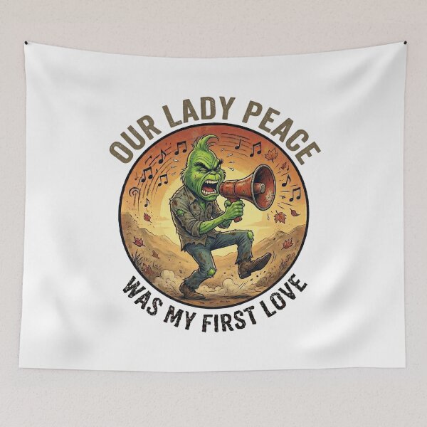 Item preview, Grinch 90s Post Grunge Rocker - Megaphone Alternative Music Parody designed and sold by heisergarziao.