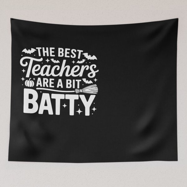 Item preview, Best Teachers Are A Bit Batty Halloween Spooky Teacher Bats designed and sold by Eskomeranola.