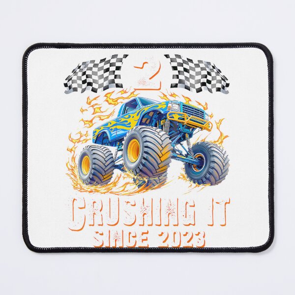 Item preview, 2Nd Birthday Monster Truck Flames Race Flags By Merch, Limited Edition, Perfect Gift For You And Fr designed and sold by Shelby Hines.