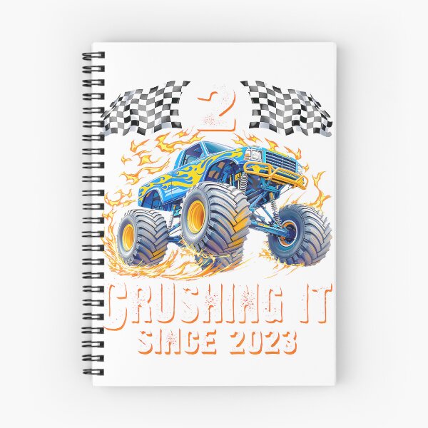 Item preview, 2Nd Birthday Monster Truck Flames Race Flags By Merch, Limited Edition, Perfect Gift For You And Fr designed and sold by Shelby Hines.
