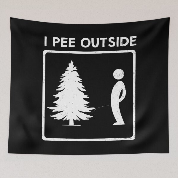 Item preview, I Pee Outside Camping Humor Boy Sign Camp Joke designed and sold by LucilleAntoi.