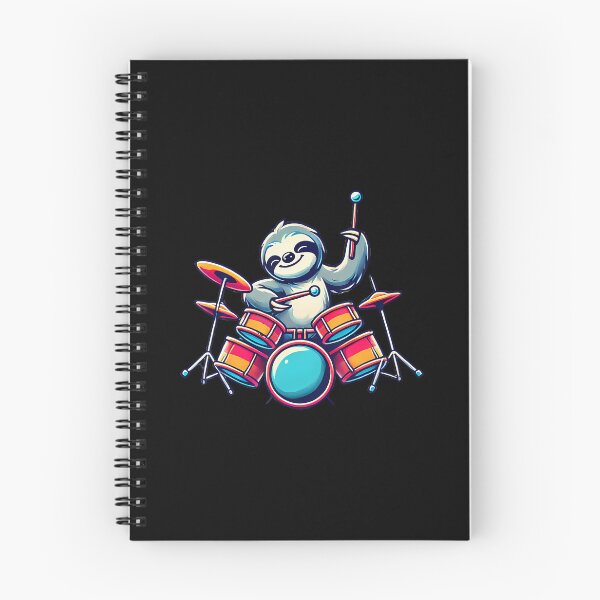 Item preview, Cute Sloth Playing Drums Sloths Drummer Music designed and sold by EstherDiane.