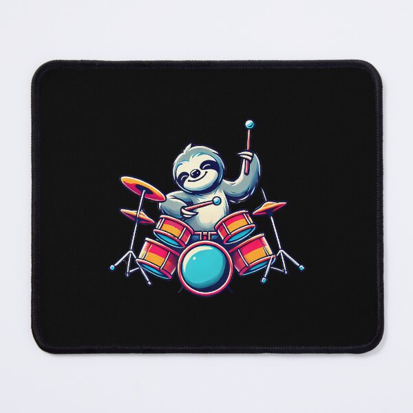 Item preview, Cute Sloth Playing Drums Sloths Drummer Music designed and sold by EstherDiane.