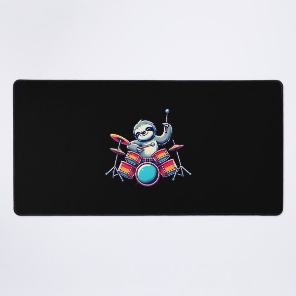 Item preview, Cute Sloth Playing Drums Sloths Drummer Music designed and sold by EstherDiane.