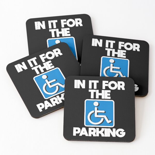 Item preview, In It For The Parking Handicapped Disabled designed and sold by DorisElaine.
