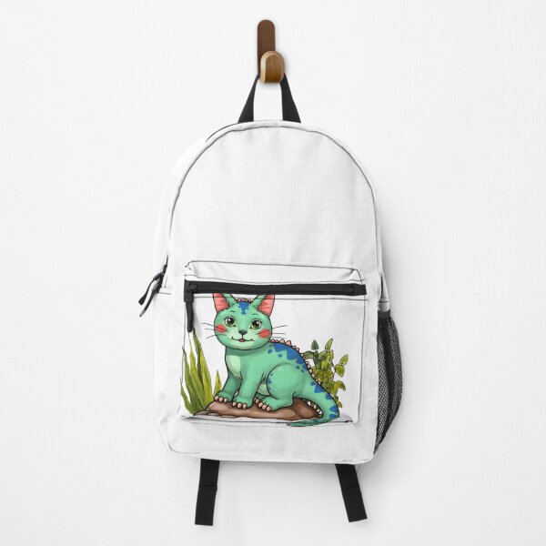 Item preview, cat dino Chubby Green Dino Cat Cute Fantasy Illustration designed and sold by Uglyandcute.