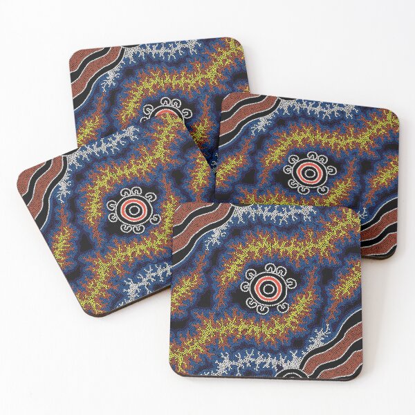 Item preview, Authentic Aboriginal Art -  The Heart of Fire designed and sold by HogarthArts.