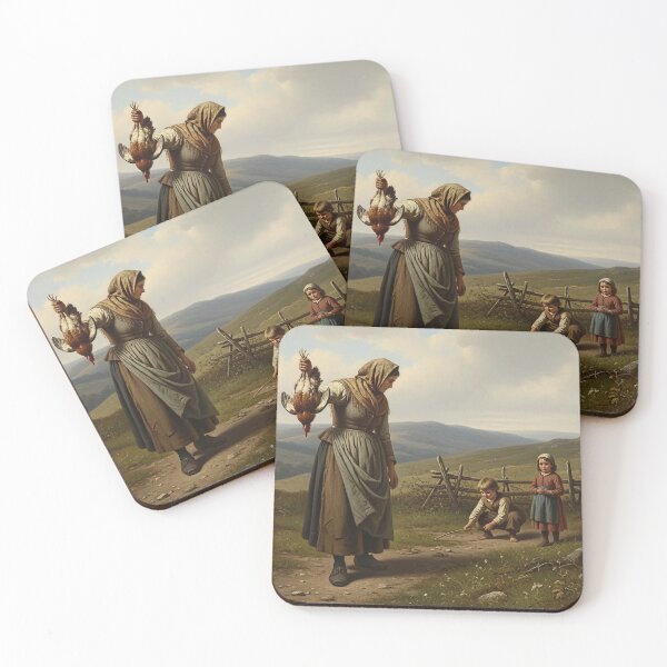 Item preview, Serie countryside 1/3 - The Young Fowlers Classic Rural Life Painting designed and sold by KiwiRider.