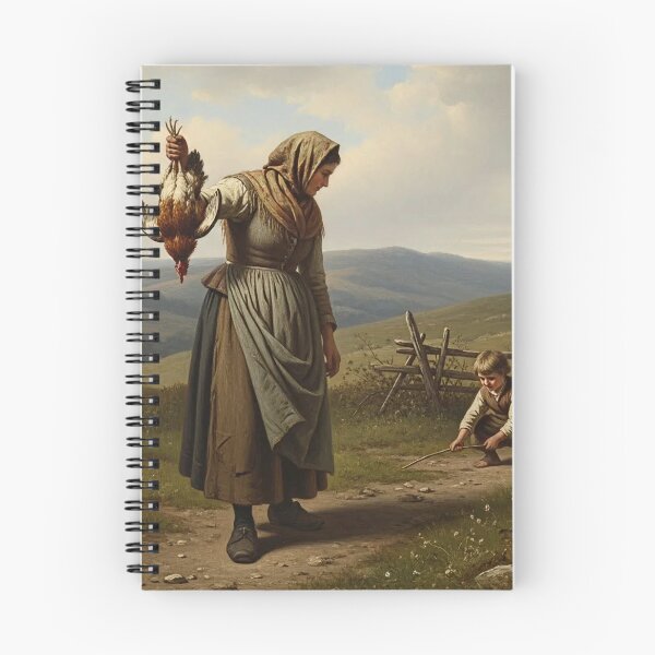 Item preview, Serie countryside 1/3 - The Young Fowlers Classic Rural Life Painting designed and sold by KiwiRider.