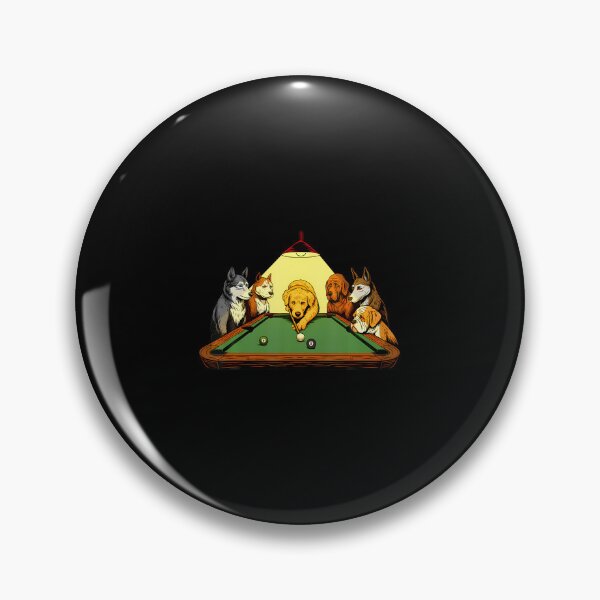 Item preview, Billiard Dogs - 8 Ball Billiard Game Pool Player designed and sold by BeulahJoseph.