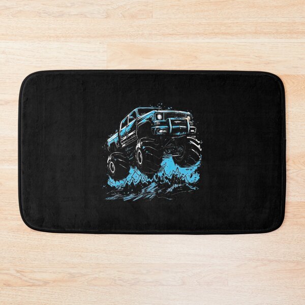 Item preview, Monster Truck Jump Blue Line Art By Merch, Limited Edition, Perfect Gift For You And Friends designed and sold by Shelby Hines.