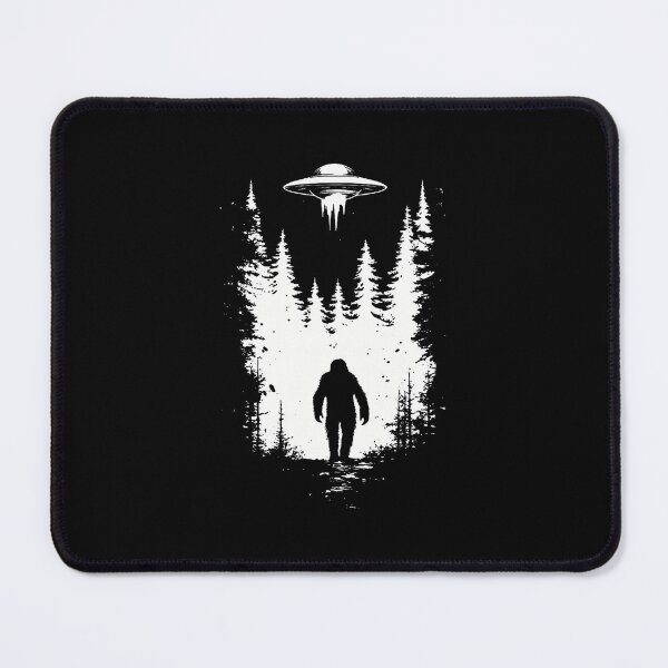 Item preview, Ufo Beams Up Bigfoot Funny designed and sold by JenniferJanice.