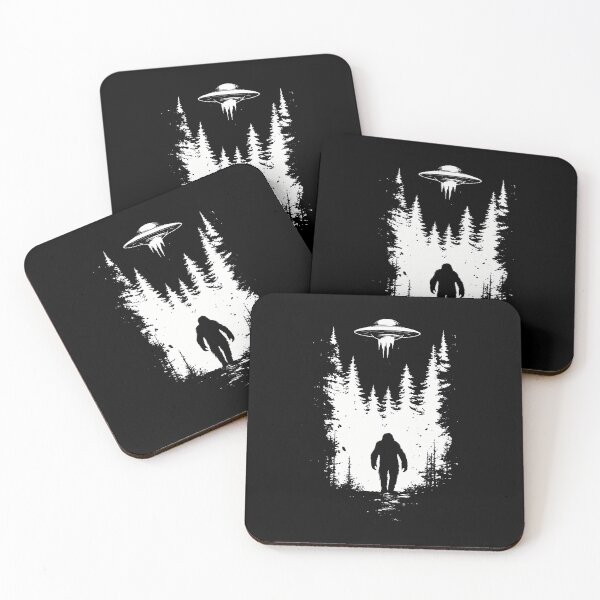 Item preview, Ufo Beams Up Bigfoot Funny designed and sold by JenniferJanice.