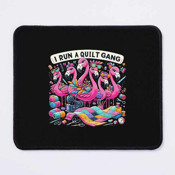 Item preview, I Run A Quilt Gang Quilting Stitching Crew Quilters Fabric designed and sold by BeulahJoseph.