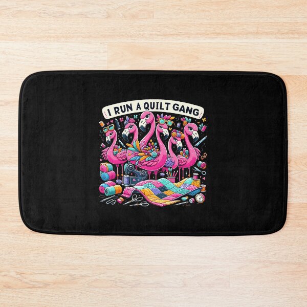 Item preview, I Run A Quilt Gang Quilting Stitching Crew Quilters Fabric designed and sold by BeulahJoseph.