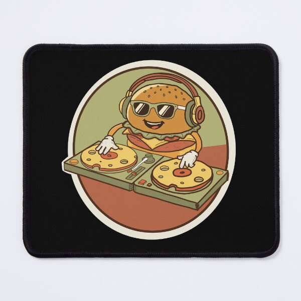 Item preview, Burger DJ Funny Food Humor “Spin The Cheese” Music Lover T-Shirt designed and sold by Popstudio85.