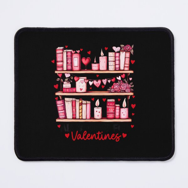 Item preview, Book Lover Reading Bookish Valentine Valetines Bookshelf designed and sold by BeulahJoseph.