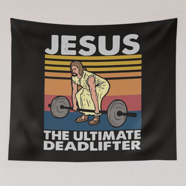 Item preview, Jesus The Ultimate Deadlifter Funny Workout Gym designed and sold by Dawid-shop2.