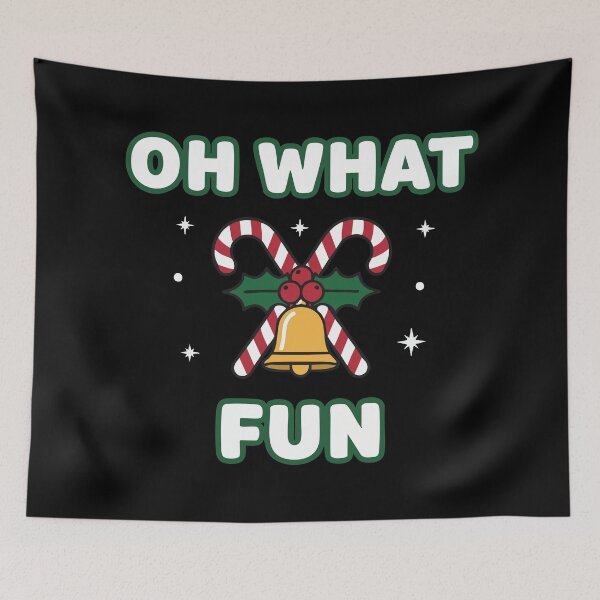 Item preview, Oh What Fun Christmas Candy Cane Bell designed and sold by graphicnew.