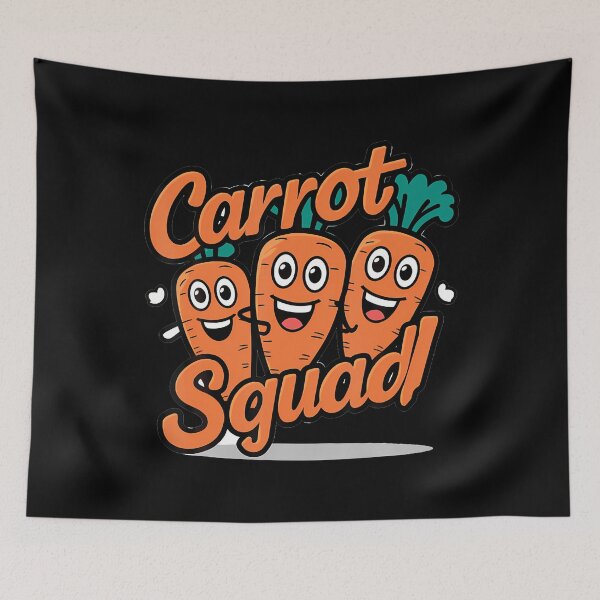 Item preview, Carrot Squad Carrots Vegetable Carrot designed and sold by DorisElaine.
