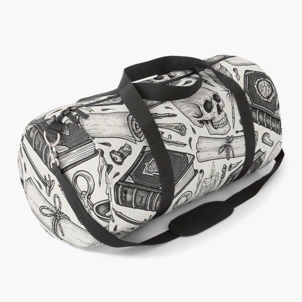 Item preview, Y2K Tech Skulls Seamless Pattern Black and White designed and sold by saiful020.