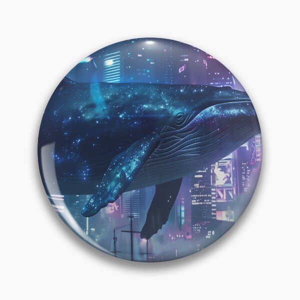 Item preview, Whale of the Neon Sky designed and sold by ArgentoArt.