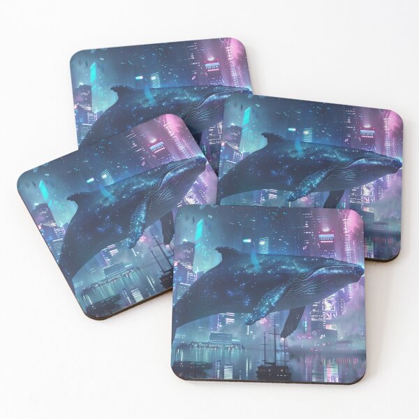 Item preview, Whale of the Neon Sky designed and sold by ArgentoArt.