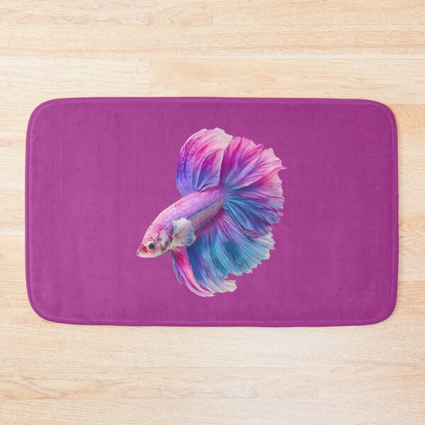Item preview, Pink & Blue Pastel Marble Halfmoon Betta Cotton Candy Betta Siamese Fighting Fish designed and sold by meganohm.