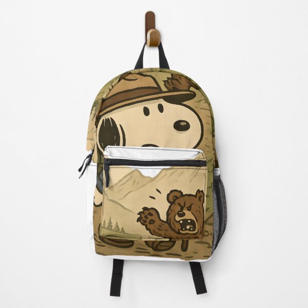 Item preview, Snoopy Hiking – Vintage Wilderness Art with Bear Chase designed and sold by Tidal Arts.