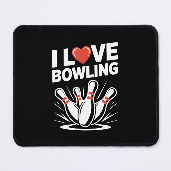 Item preview, I Love Bowling Enthusiast Pin designed and sold by JenniferJanice.