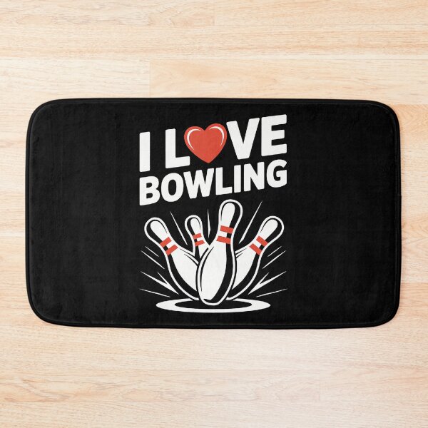 Item preview, I Love Bowling Enthusiast Pin designed and sold by JenniferJanice.