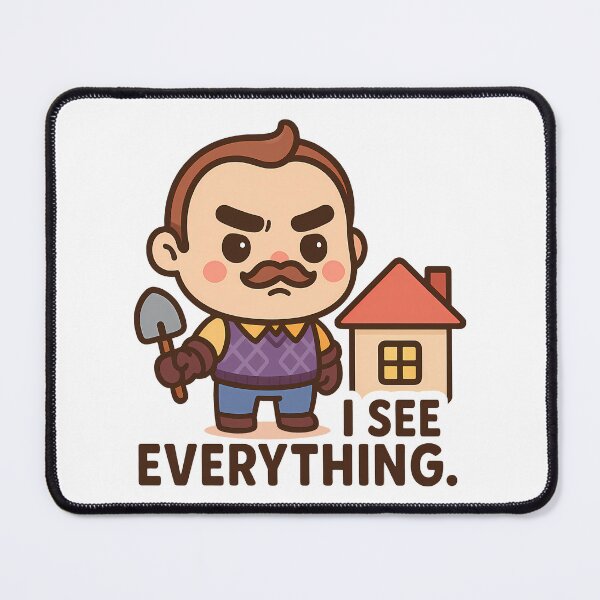 Item preview, Kawaii Hello Neighbor Fan Art designed and sold by Parallel Fold.