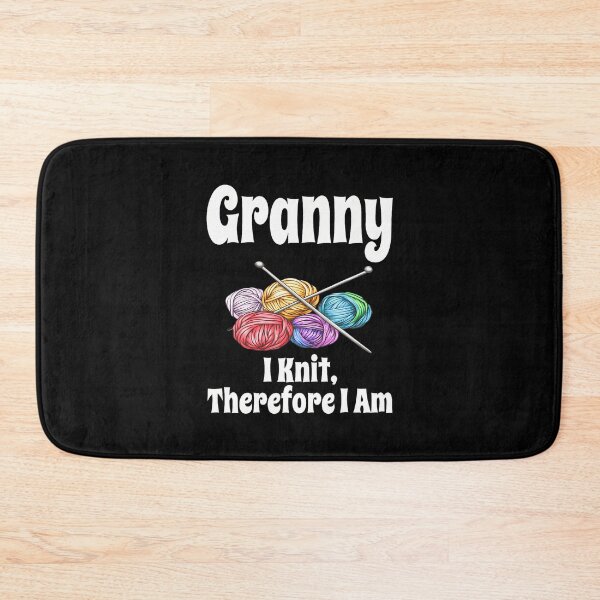 Item preview, Funny Granny I Knit Therefore I Am Knitting Crochet Yarn designed and sold by ElizabethVivan.