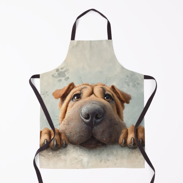 Item preview, Shar Pei Peeking over Wall 01 designed and sold by Elisabeth Lucas.