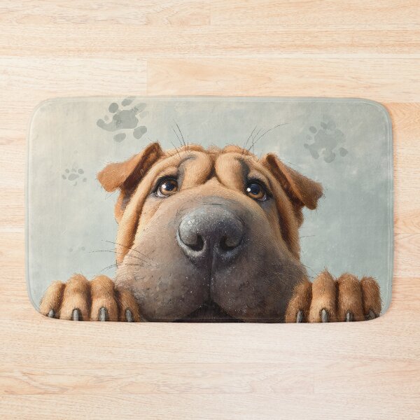 Item preview, Shar Pei Peeking over Wall 01 designed and sold by Elisabeth Lucas.
