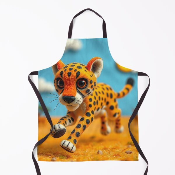 Item preview, Felted Friends Charlie Cheetah in action designed and sold by CuddleFish Creations.