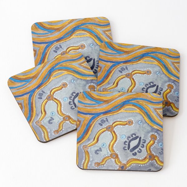 Item preview, Authentic Aboriginal Art - Lines  designed and sold by HogarthArts.