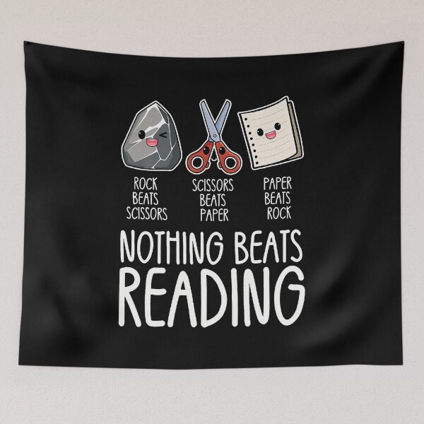Item preview, Rock Paper Scissors Vintage Nothing Beats Reading Hand Game designed and sold by ConnieDora.
